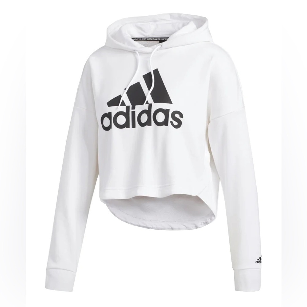 Adidas Cream Hoodie with Black Logo